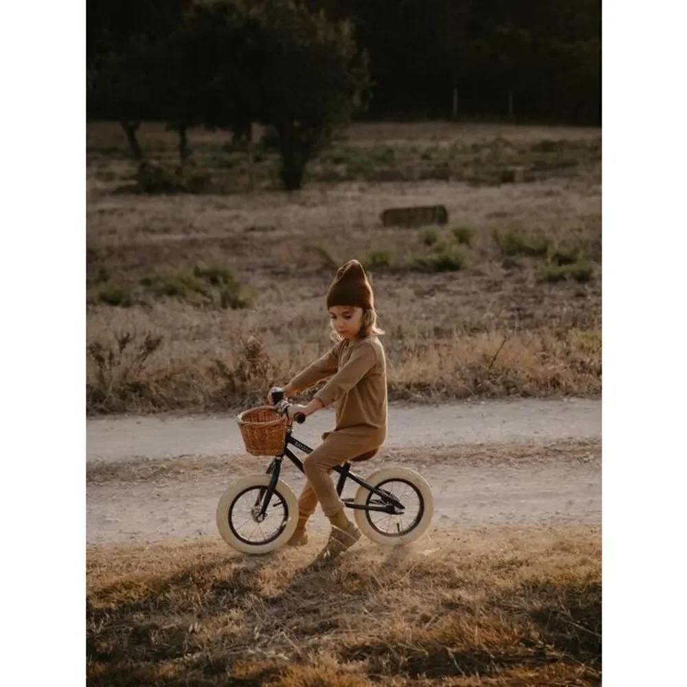 The Simple Folk Kids Gender Neutral Workman Playsuit in Camel Tan